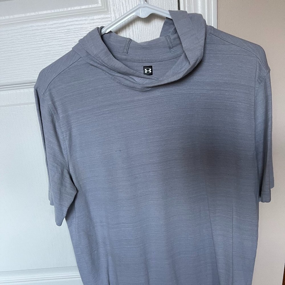 Gray Short Sleeve Hoodie